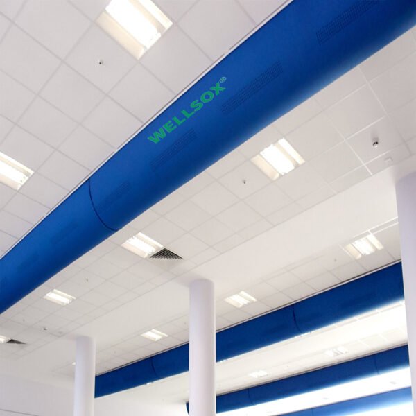 Wellsox Semi-circular Blue Fabric Duct