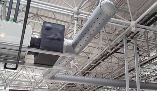 Automobile-Welding-Workshop-A2-Incombustible-Fabric-Air-Ducts-Textile-Ducting