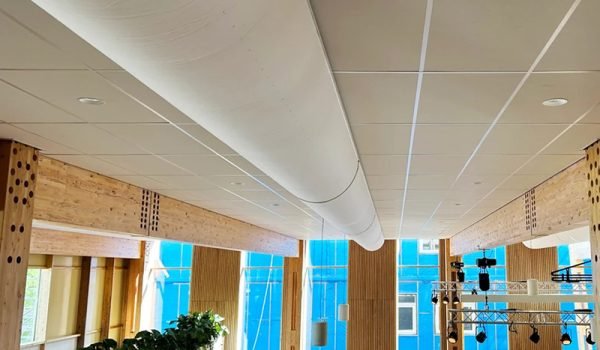 Half Round Fabric Duct Textile Duct (3)